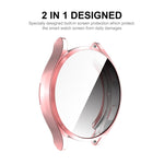 For Samsung Galaxy Watch4 40mm ENKAY Hat-Prince Full Coverage Electroplated Soft TPU Case with Screen Protection