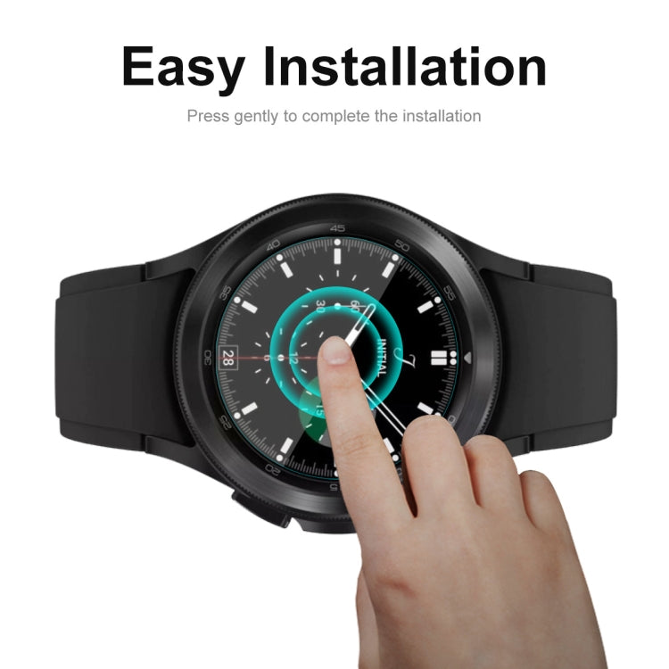 For Samsung Galaxy Watch4 Classic 46mm ENKAY Hat-Prince Crystal Screen Protector Anti-scratch Watch Film, 1 PCS, 2 PCS