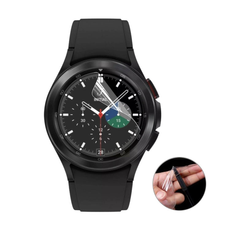 For Samsung Galaxy Watch4 Classic 46mm ENKAY Hat-Prince Full Screen Coverage Without Warping Edge TPU Soft Film, 1 PC, 2 PCS