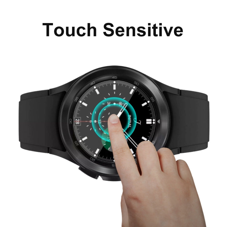 For Samsung Galaxy Watch4 Classic 46mm ENKAY Hat-Prince Full Screen Coverage Without Warping Edge TPU Soft Film, 1 PC, 2 PCS
