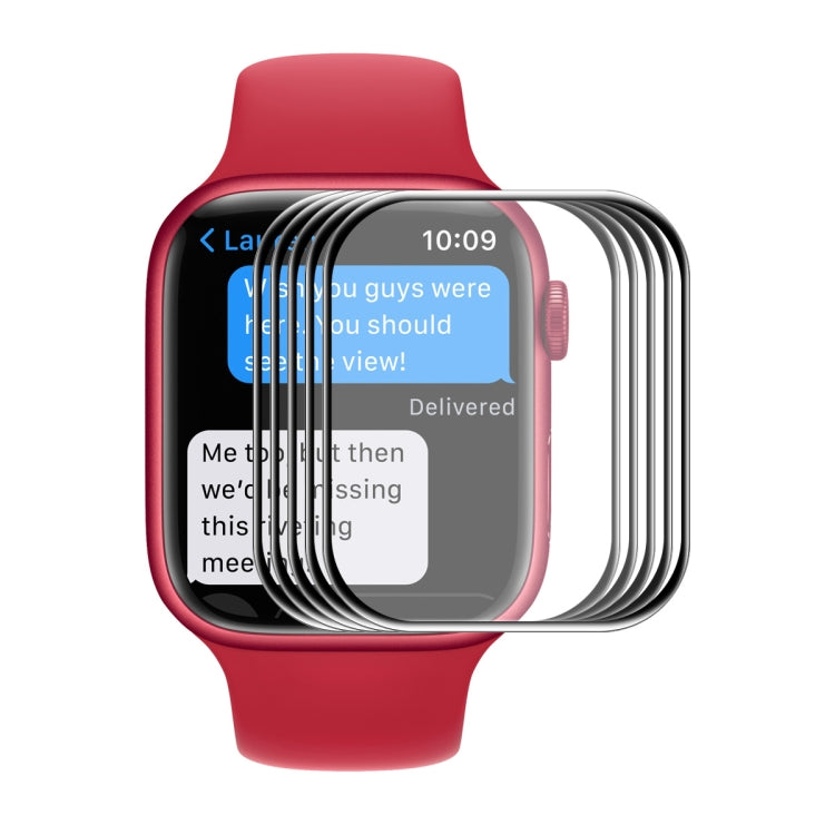 For Apple Watch Series 9 / 8 / 7 41mm ENKAY Hat-Prince 3D Full Coverage Soft PC Edge + PMMA HD Screen Protector Film, 1 PC, 2 PCS, 5 PCS, 10 PCS