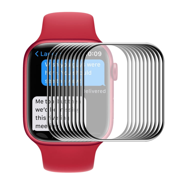 For Apple Watch Series 9 / 8 / 7 41mm ENKAY Hat-Prince 3D Full Coverage Soft PC Edge + PMMA HD Screen Protector Film, 1 PC, 2 PCS, 5 PCS, 10 PCS