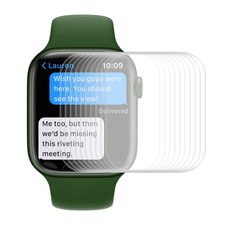 ENKAY Hat-Prince Case Friendly 3D Full Screen PET Curved Hot Bending HD Screen Protector Film For Apple Watch Series 9 / 8 / 7 41mm, 1 PC For Apple Watch Series 7 41mm, 2 PCS For Apple Watch Series 7 41mm, 5 PCS For Apple Watch Series 7 41mm           ...