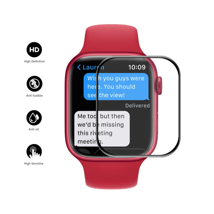 ENKAY Hat-Prince Case Friendly 3D Full Screen PET Curved Hot Bending HD Film For Apple Watch Series 9 / 8 / 7 45mm, 1 PC For Apple Watch Series 7 45mm, 2 PCS For Apple Watch Series 7 45mm, 5 PCS For Apple Watch Series 7 45mm                            ...