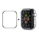 ENKAY Hat-Prince PC Frame + Full Coverage PMMA HD Screen Protector Film for Apple Watch Series 7 45mm