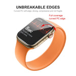ENKAY Hat-Prince PC Frame + Full Coverage PMMA HD Screen Protector Film for Apple Watch Series 7 45mm