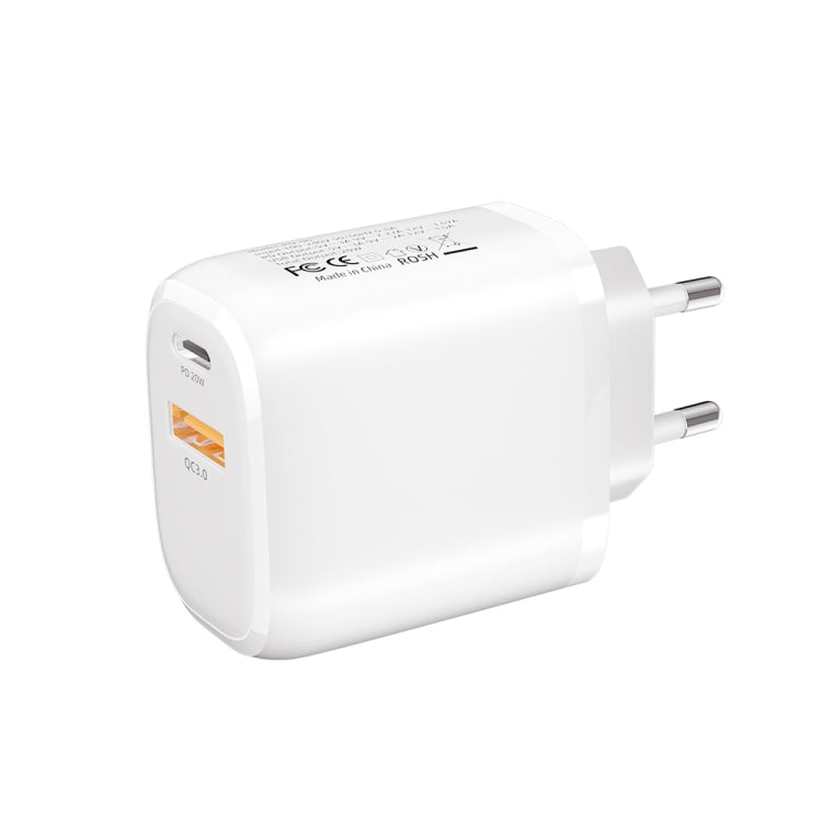 CS-20W Mini Portable PD3.0 + QC3.0 Dual Ports Fast Charger, Charger
