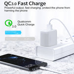 شاحن سريع صغير محمول CS-20W PD3.0 + QC3.0 بمنفذين، شاحن