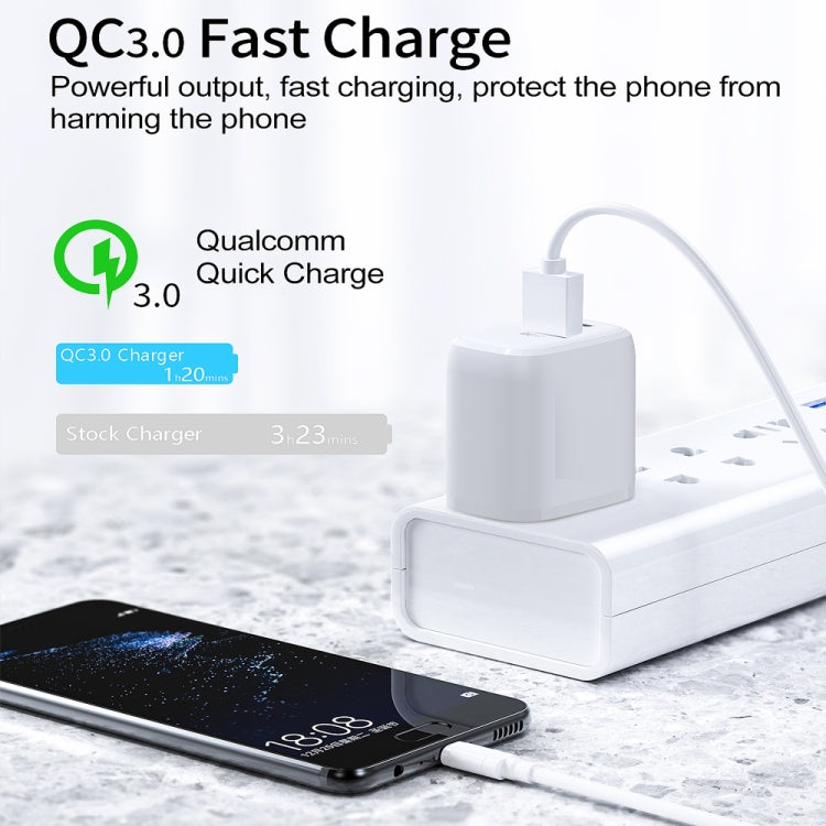 شاحن سريع صغير محمول CS-20W PD3.0 + QC3.0 بمنفذين، شاحن