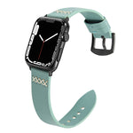Leather Replacement Strap Watchband For Apple Watch Series, 7 41mm / 6&SE&5&4 40mm / 3&2&1 38mm, 7 45mm / 6&SE&5&4 44mm / 3&2&1 42mm