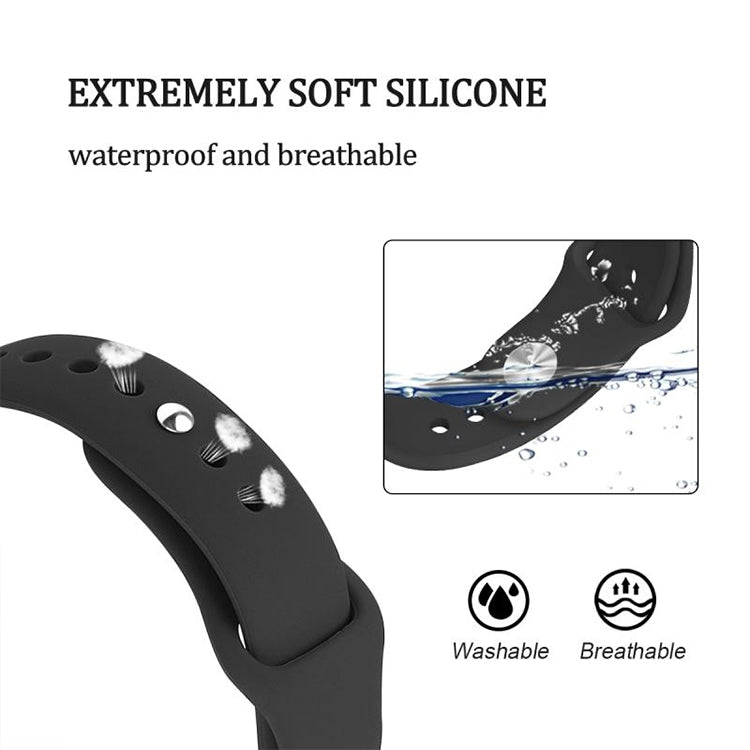 Monochrome Silicone Strap for Apply Samsung Galaxy Watch Active 20mm