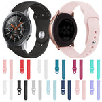 Monochrome Silicone Strap for Apply Samsung Galaxy Watch Active 20mm
