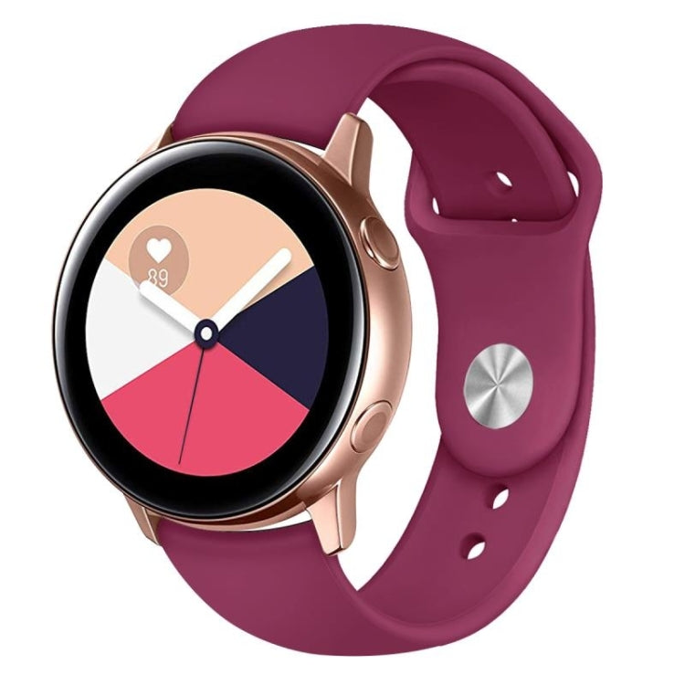 Monochrome Silicone Strap for Apply Samsung Galaxy Watch Active 22mm
