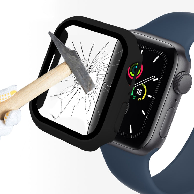 ENKAY Hat-Prince 2 in 1 PC Frame + 9H Tempered Glass Protector Full Coverage Case for Apple Watch Series 7 41mm