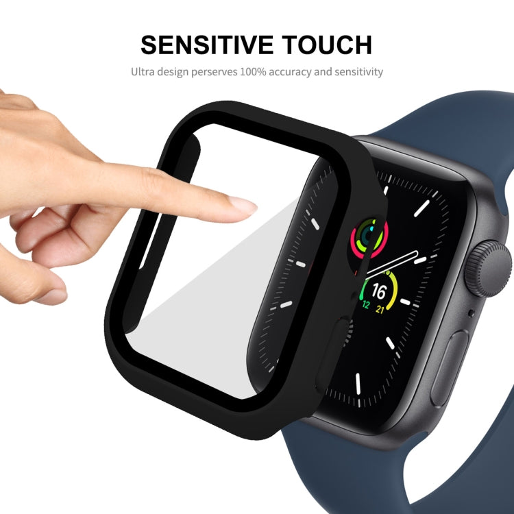 ENKAY Hat-Prince 2 in 1 PC Frame + 9H Tempered Glass Protector Full Coverage Case for Apple Watch Series 7 45mm
