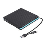 Universal Optical Drive Type-C USB 3.0 External DVD/CD/VCD Burner RW SVCD Drive Player, Universal Optical Drive