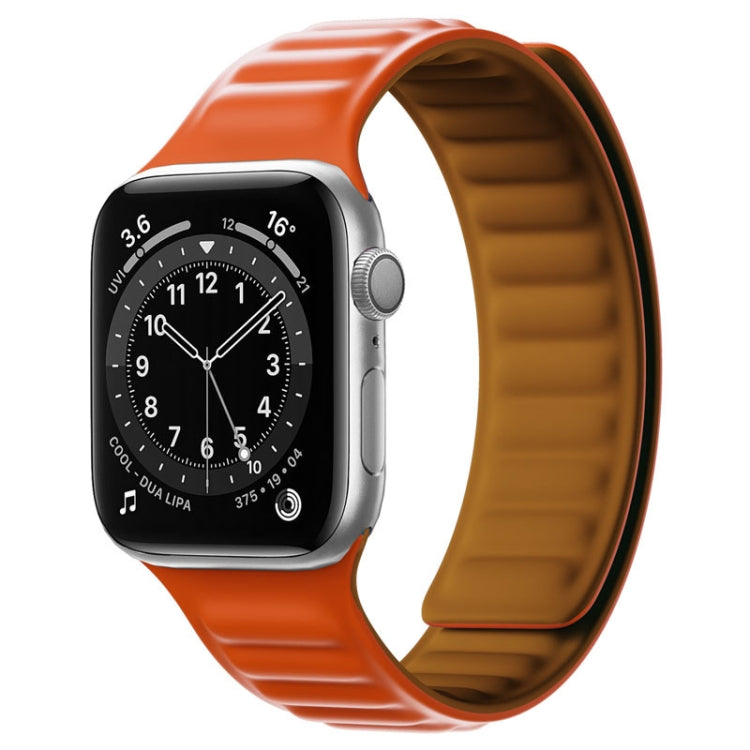 Silicone Magnetic Strap Watchband For Apple Watch Series, 7 41mm / 6&SE&5&4 40mm / 3&2&1 38mm, 7 45mm / 6&SE&5&4 44mm / 3&2&1 42mm