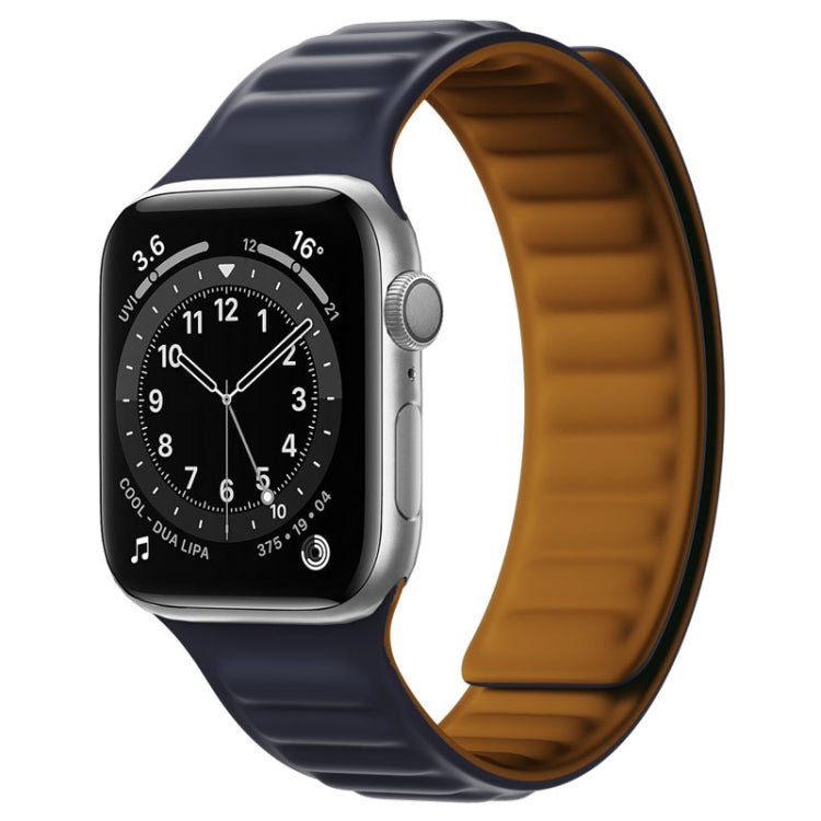 Silicone Magnetic Strap Watchband For Apple Watch Series, 7 41mm / 6&SE&5&4 40mm / 3&2&1 38mm, 7 45mm / 6&SE&5&4 44mm / 3&2&1 42mm