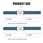 Silicone Magnetic Strap Watchband For Apple Watch Series, 7 41mm / 6&SE&5&4 40mm / 3&2&1 38mm, 7 45mm / 6&SE&5&4 44mm / 3&2&1 42mm