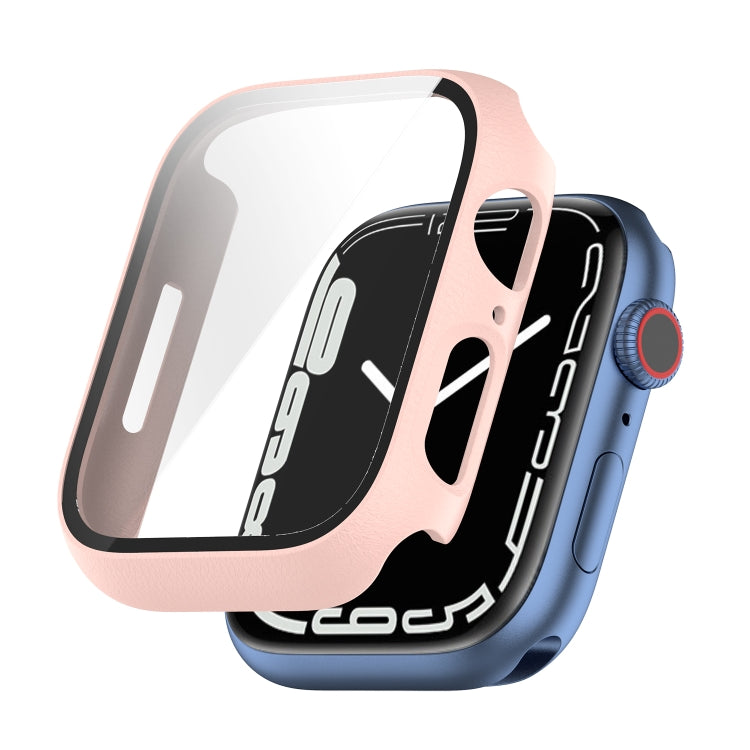 Shockproof PC Protective Case with Tempered Glass Film, For Apple Watch Series 9 / 8 / 7 45mm, For Apple Watch Series 9 / 8 / 7 41mm