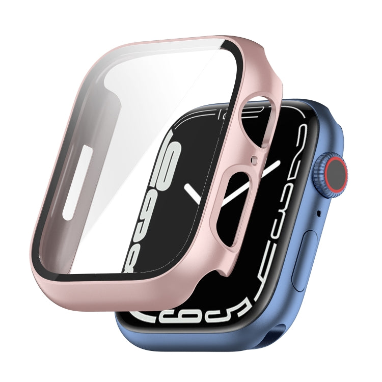 Shockproof PC Protective Case with Tempered Glass Film, For Apple Watch Series 9 / 8 / 7 45mm, For Apple Watch Series 9 / 8 / 7 41mm