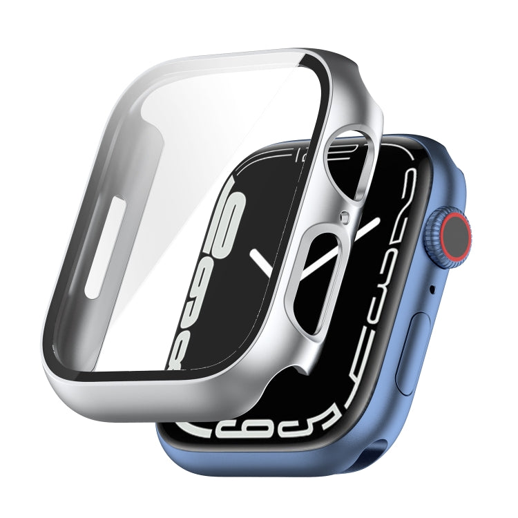 Shockproof PC Protective Case with Tempered Glass Film, For Apple Watch Series 9 / 8 / 7 45mm, For Apple Watch Series 9 / 8 / 7 41mm