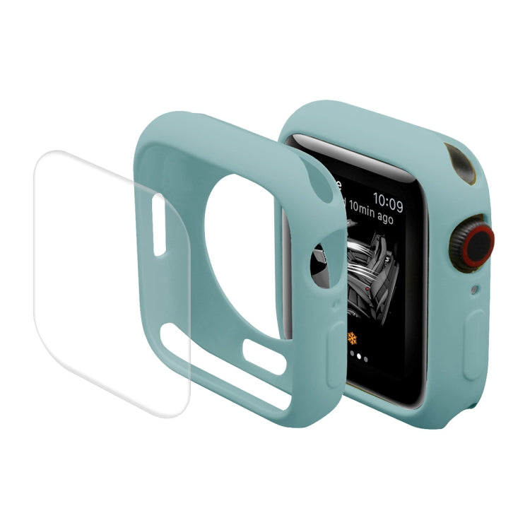 ENKAY Hat-Prince Protective TPU Watch Case + Full Coverage PET Screen Protector Film for Apple Watch Series 7 45mm