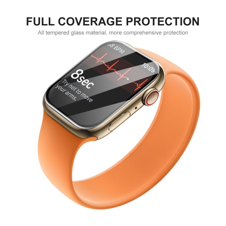ENKAY Hat-Prince 3D Curved Edge Full Coverage Full Tempered Glass HD Screen Protector Film For Apple Watch Series 9 / 8 / 7 41mm, 1 PC, 2 PCS, 5 PCS, 10 PCS