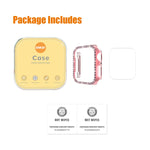 ENKAY Hat-Prince Electroplate PC Diamond Watch Case + Full Coverage Curved PET Screen Protector Film For Apple Watch Series 7 45mm