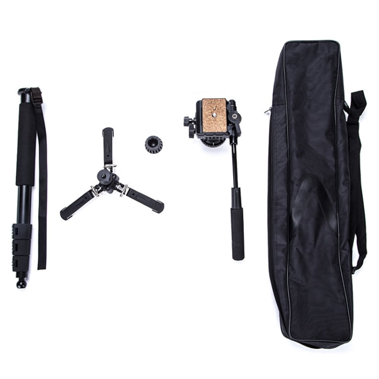 YUNTENG VCT-288 Tripod Mount Monopod with Fluid Drag Head, VCT-288