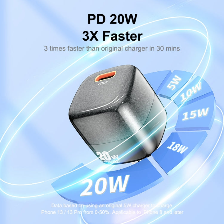 شاحن سريع صغير ENKAY APQ-011 PD 20 واط USB-C / Type-C، قابس الولايات المتحدة
