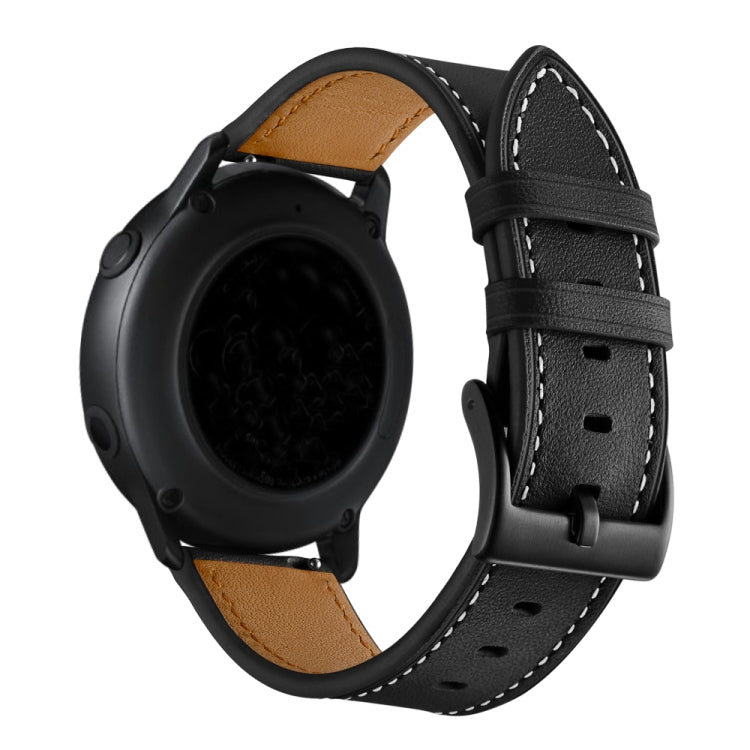 First Layer Leather Car Line Solid Color Strap, For Huawei Watch GT3 46mm / Watch GT Runner, For Huawei Watch GT3 42mm / Watch GT2 42mm