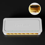 مفتاح صغير 8 بورت 100M RJ45، جهاز تقسيم شبكة غير مدار للتوصيل والتشغيل في المنزل لمراقبة شبكة غرفة النوم