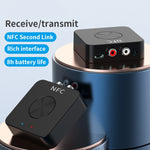 BT-21 NFC Bluetooth 5.0 Receiver & Transmitter RCA 3.5mm AUX Audio Adapter, BT-21
