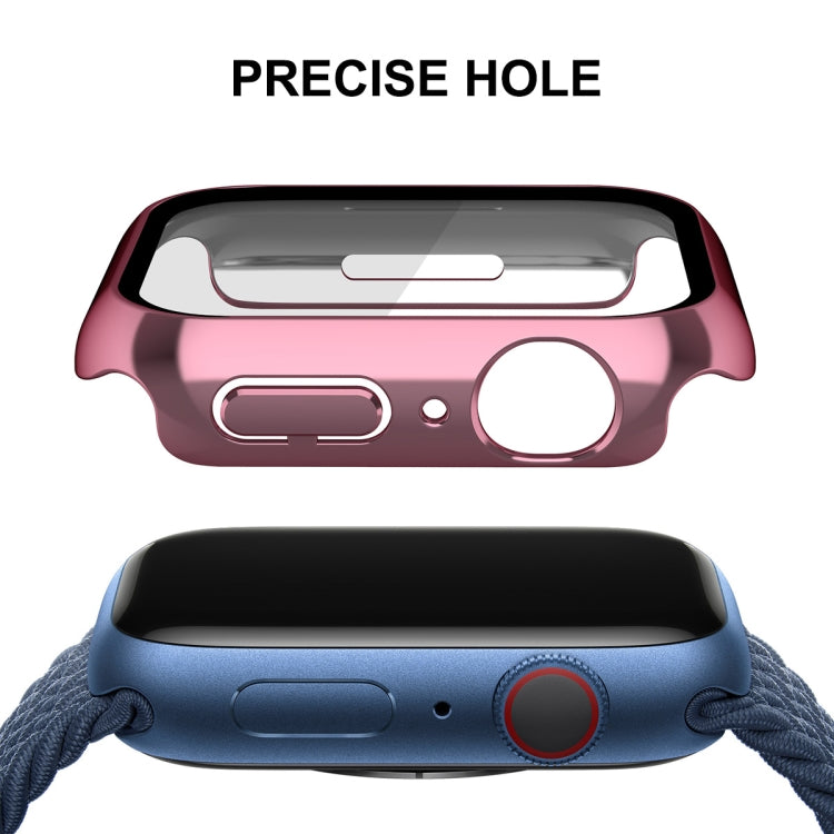 ENKAY Hat-Prince 2 in 1 PC Frame + 9H Tempered Glass Case, For Apple Watch Series 8 / 7 41mm, For Apple Watch Series 8 / 7 45mm
