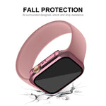 ENKAY Hat-Prince 2 in 1 PC Frame + 9H Tempered Glass Case, For Apple Watch Series 8 / 7 41mm, For Apple Watch Series 8 / 7 45mm