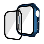ENKAY Hat-Prince 2 in 1 PC Frame + 9H Tempered Glass Case, For Apple Watch Series 8 / 7 41mm, For Apple Watch Series 8 / 7 45mm