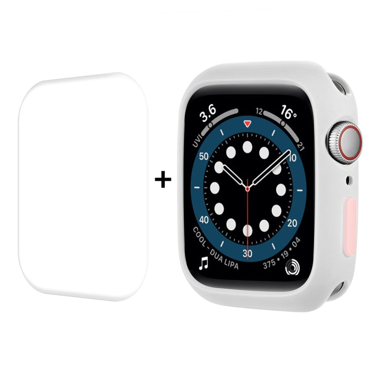 ENKAY  TPU Case  + Full Coverage PET Screen Protector, For Apple Watch Series 8 / 7 41mm, For Apple Watch Series 8 / 7 45mm