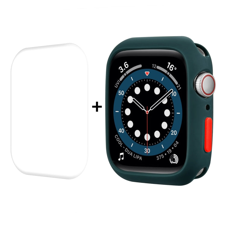 ENKAY  TPU Case  + Full Coverage PET Screen Protector, For Apple Watch Series 8 / 7 41mm, For Apple Watch Series 8 / 7 45mm