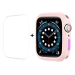 ENKAY  TPU Case  + Full Coverage PET Screen Protector, For Apple Watch Series 8 / 7 41mm, For Apple Watch Series 8 / 7 45mm