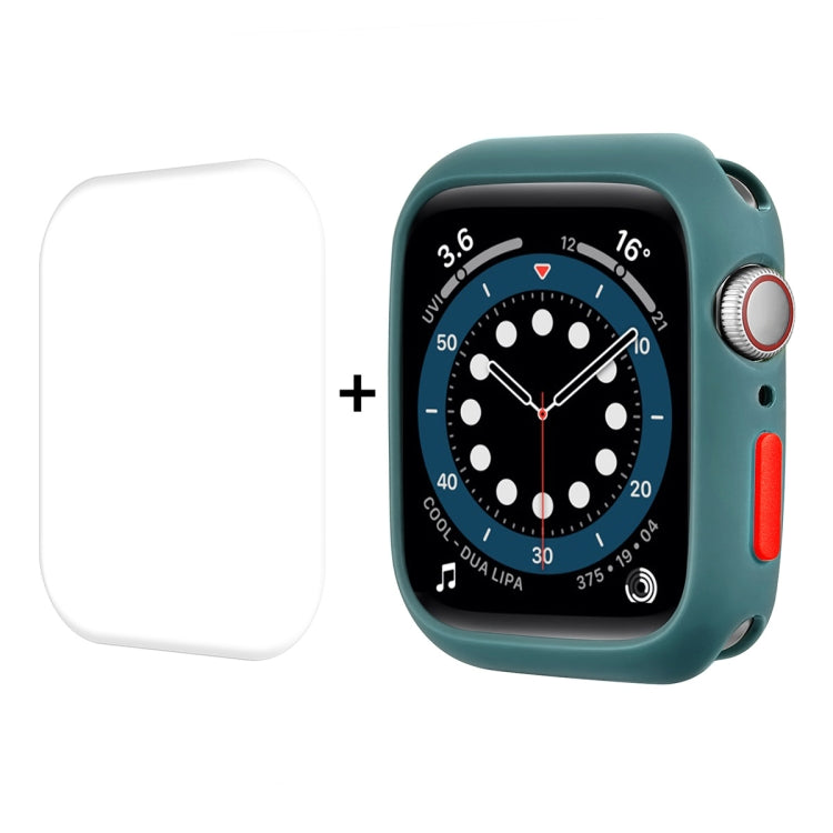 ENKAY  TPU Case  + Full Coverage PET Screen Protector, For Apple Watch Series 8 / 7 41mm, For Apple Watch Series 8 / 7 45mm