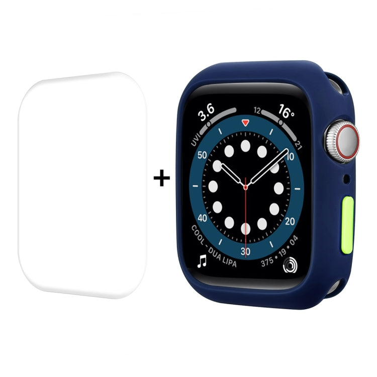 ENKAY  TPU Case  + Full Coverage PET Screen Protector, For Apple Watch Series 8 / 7 41mm, For Apple Watch Series 8 / 7 45mm