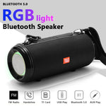 T&G TG537 RGB Light Portable Waterproof Bluetooth Speaker Supports FM / TF Card