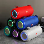 T&G TG537 RGB Light Portable Waterproof Bluetooth Speaker Supports FM / TF Card