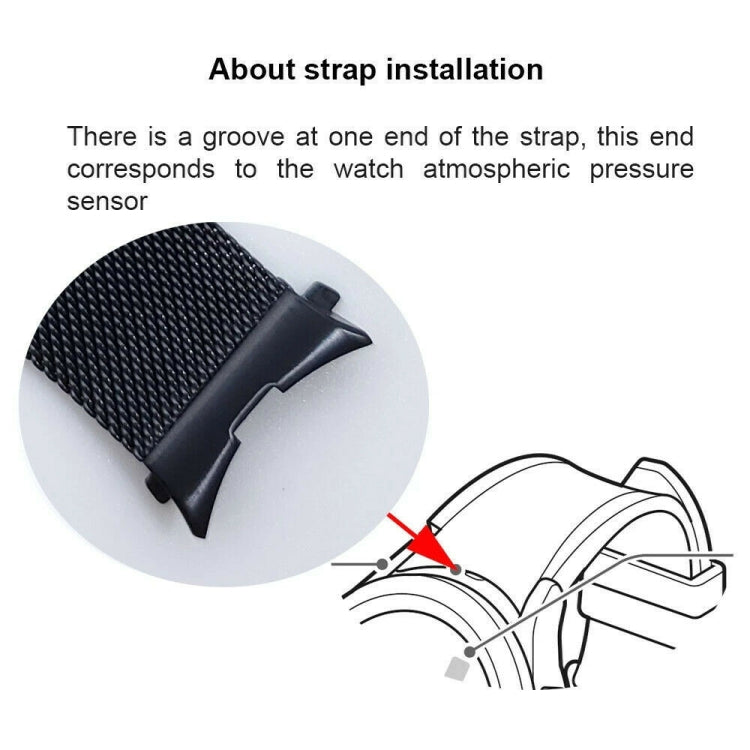Milan Metal Steel Mesh One Buckle Strap, For Samsung Galaxy Watch 3 41mm, For Samsung Galaxy Watch 4 Classic 42mm / 46mm, For Samsung Galaxy Watch 4 40mm / 44mm, For Samsung Galaxy Gear Sport, For Samsung Galaxy Gear S2 Classic