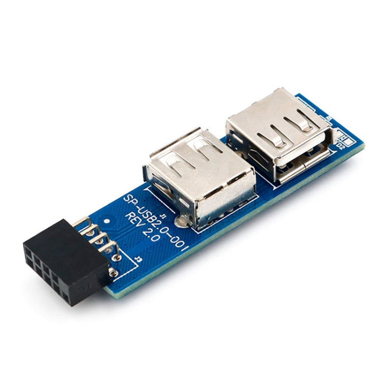 محول 9 دبابيس لوحة أم PC إلى 2 × USB 2.0 أنثى للدونجل، مستقبل فأرة لاسلكية