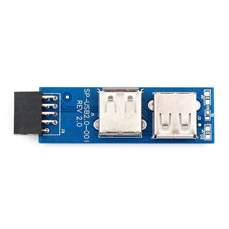 محول 9 دبابيس لوحة أم PC إلى 2 × USB 2.0 أنثى للدونجل، مستقبل فأرة لاسلكية