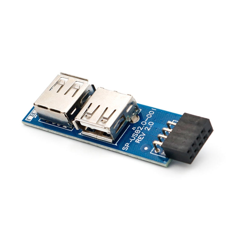 محول 9 دبابيس لوحة أم PC إلى 2 × USB 2.0 أنثى للدونجل، مستقبل فأرة لاسلكية