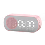 Z7 Digital Bluetooth 5.0 Speaker Multi-function Mirror Alarm Clock FM Radio, Z7 (Pink), Z7 (Black), Z7 (White)