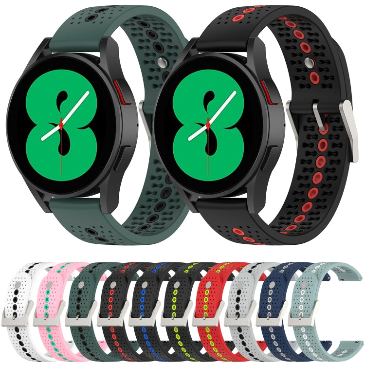 Two-Color Silicone Breathable Strap, For Samsung Gear S2 Classic, For Samsung Galaxy Gear Sport